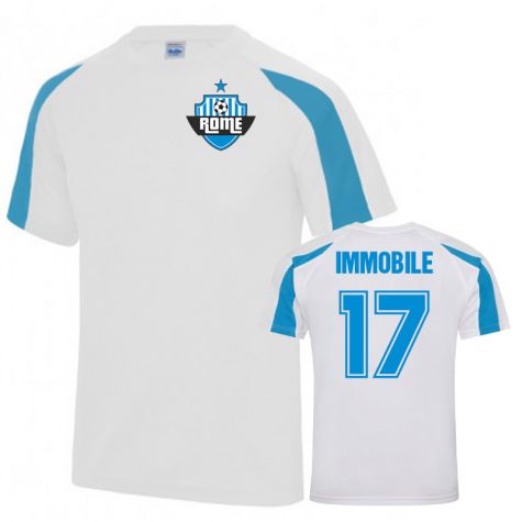 Ciro Immobile Lazio Sports Training Jersey (White)