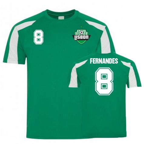 Bruno Fernandes Sporting Lisbon Sports Training Jersey (Blue)