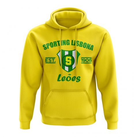 Sporting Lisbon Established Hoody (Yellow)