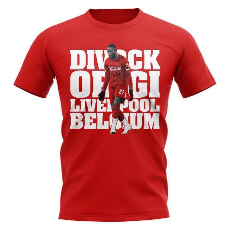 Divock Origi Liverpool Player T-Shirt (Red)