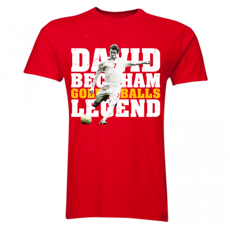 David Beckham England Legend T-Shirt (Red) - Kids