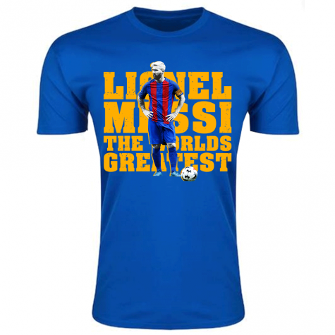Lionel Messi Worlds Greatest T-Shirt (Blue) - Kids