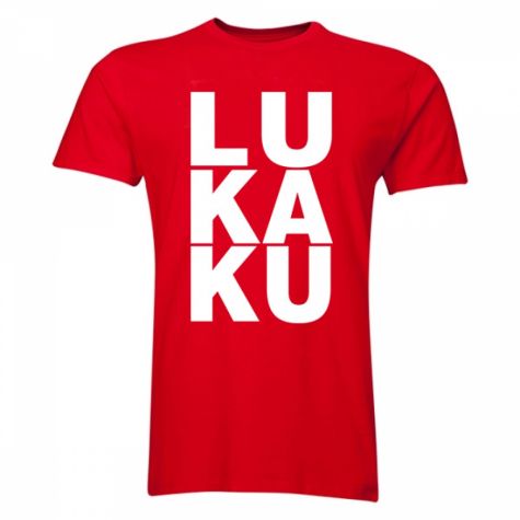 Romelu Lukaku Man Utd T-Shirt (Red/White) - Kids