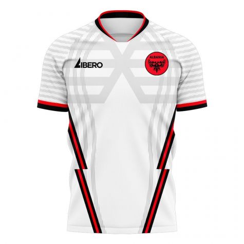 Albania 2025-2026 Away Concept Football Kit (Libero) - Kids (Long Sleeve)