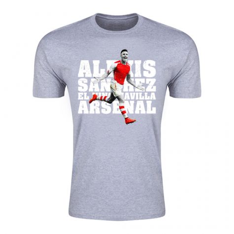 Alexis Sanchez Arsenal El Nino Maravilla T-Shirt (Grey)