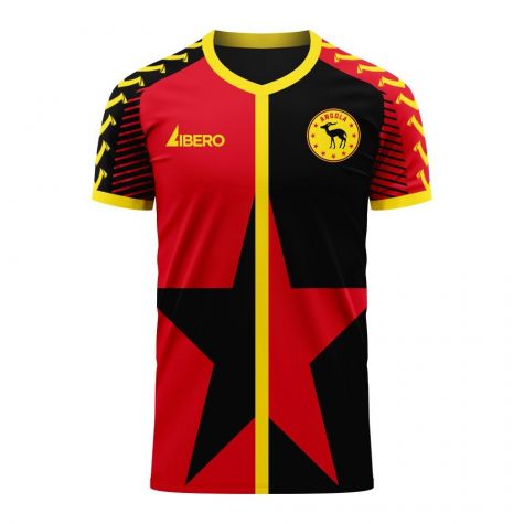 Angola 2025-2026 Home Concept Football Kit (Viper) - Kids (Long Sleeve)