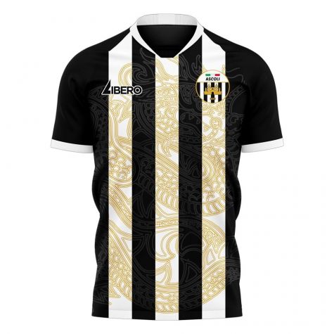Ascoli 2025-2026 Home Concept Football Kit (Libero) - Little Boys