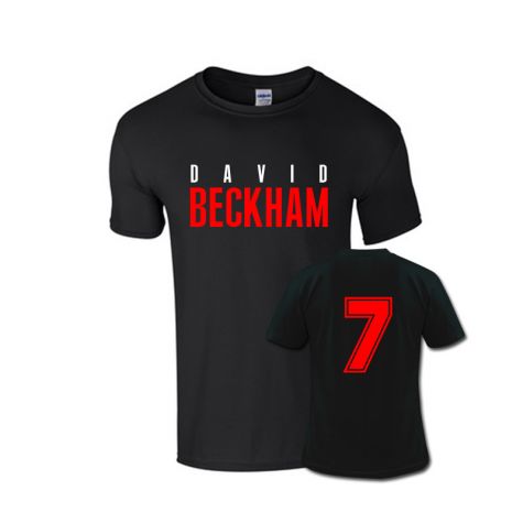 David Beckham Front Name T-shirt (black)