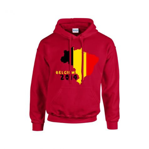 Belgium 2014 Country Flag Hoody (red)