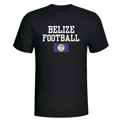 Belize Football T-Shirt - Black