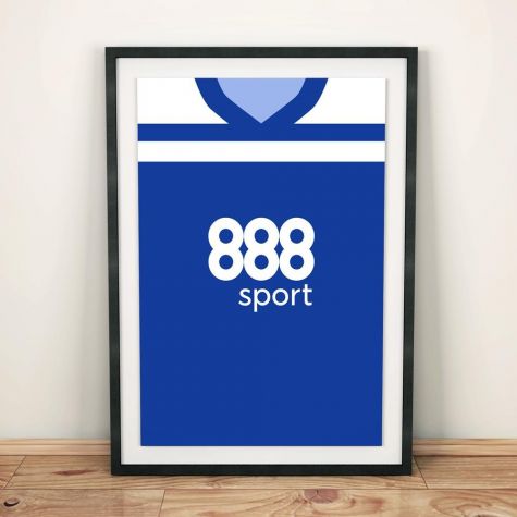 Birmingham City 18/19 Football Shirt Art Print