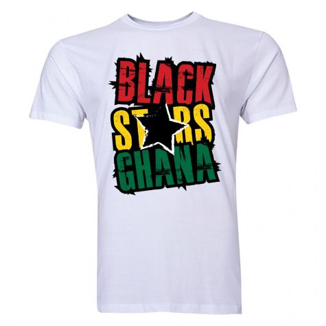 Ghana Black Stars T-Shirt (White)