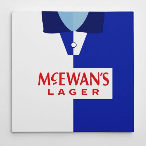 Blackburn Retro Football Canvas Print