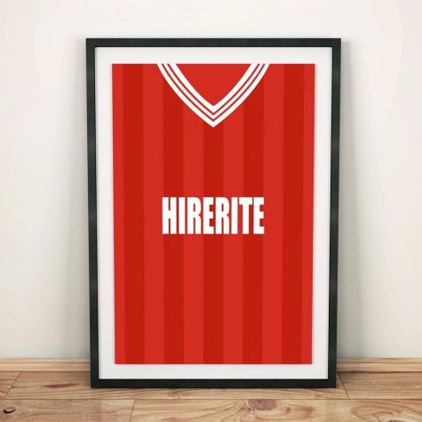 Bristol City 1983-86 Football Shirt Art Print