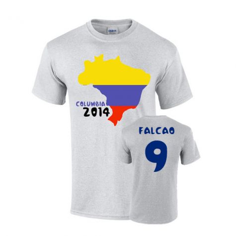 Colombia 2014 Country Flag T-shirt (falcao 9)