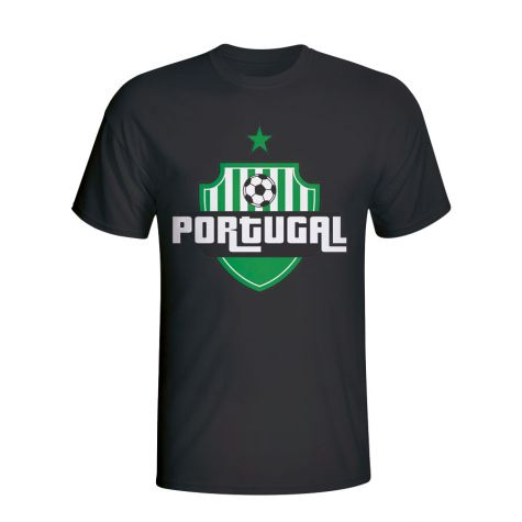 Portugal Country Logo T-shirt (black)