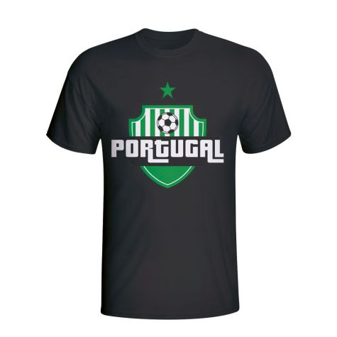 Portugal Country Logo T-shirt (black) - Kids