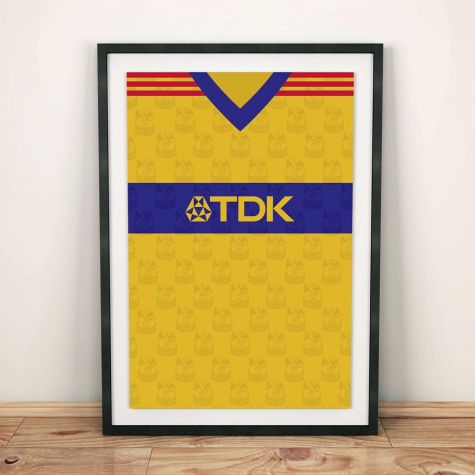 Crystal Palace 97/98 Away Football Shirt Art Print