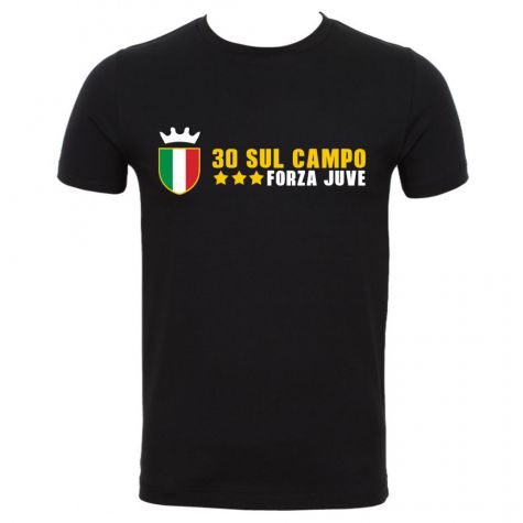 Juventus Del Piero 30 Sul Campo T-Shirt (Black)