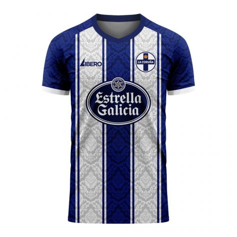 Deportivo La Coruna 2025-2026 Home Concept Football Kit (Libero) - Kids