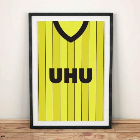 Borussia Dortmund 1983 Football Shirt Art Print