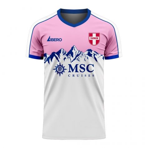 Evian Thonon 2023-2024 Home Concept Shirt (Libero) - Kids (Long Sleeve)