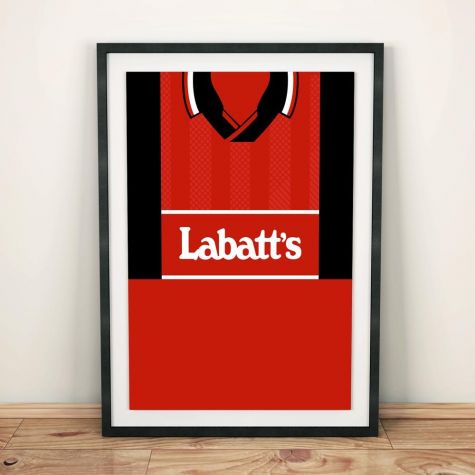 Nottingham Forrest 94/96 Football Shirt Art Print