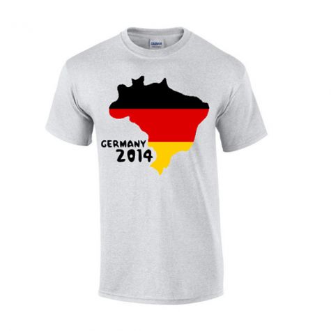 Germany 2014 Country Flag T-shirt (grey)
