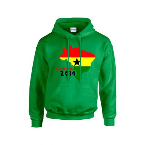 Ghana 2014 Country Flag Hoody (green)