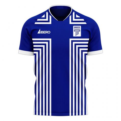 Greece 2025-2026 Away Concept Football Kit (Libero) - Kids (Long Sleeve)