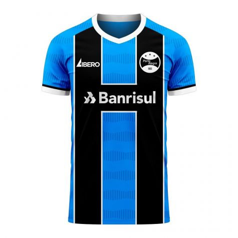 Gremio 2025-2026 Home Concept Football Kit (Libero) - Kids (Long Sleeve)