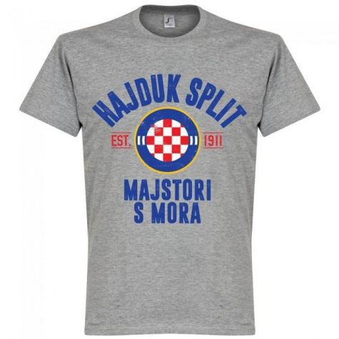 Hajduk Split Established T-Shirt - Grey