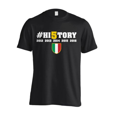 Juventus History Winners T-Shirt (Black)