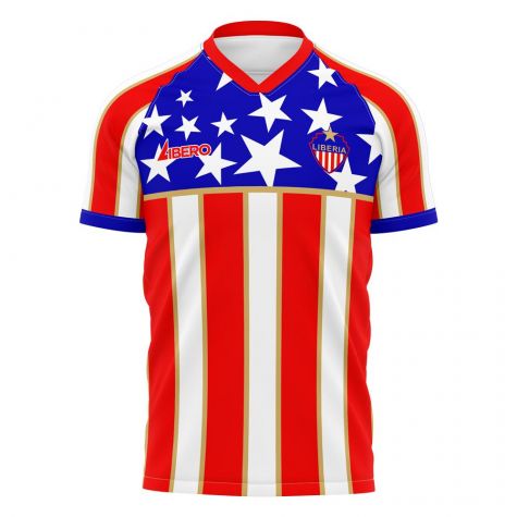 Liberia 2025-2026 Home Concept Football Kit (Libero) - Kids (Long Sleeve)