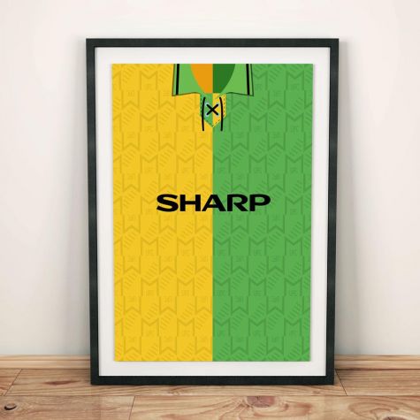 Manchester United 1992-94 Away Football Shirt Art Print