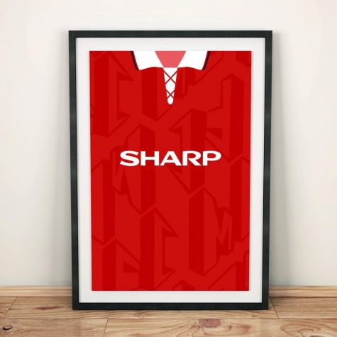 Manchester United 1992-94 Football Shirt Art Print