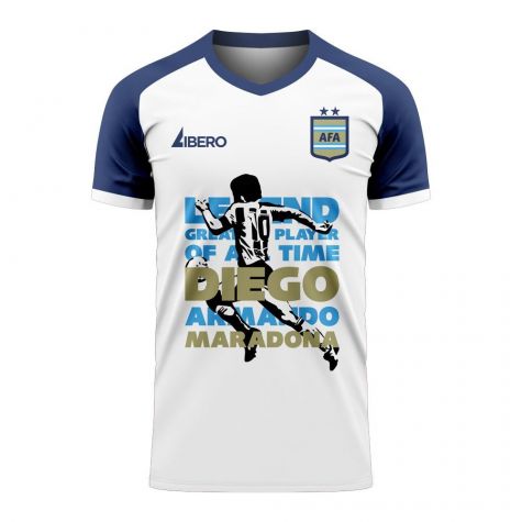 Diego Maradona Legend Of Our Time Tee (White)