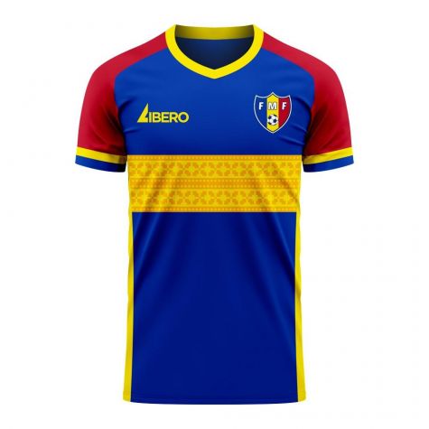 Moldova 2025-2026 Home Concept Football Kit (Libero) - Kids (Long Sleeve)