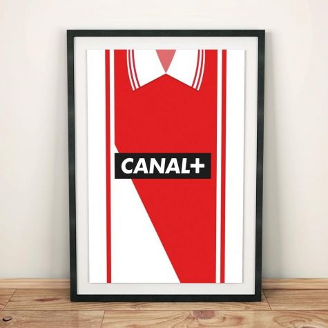 Monaco 1995 Football Shirt Art Print