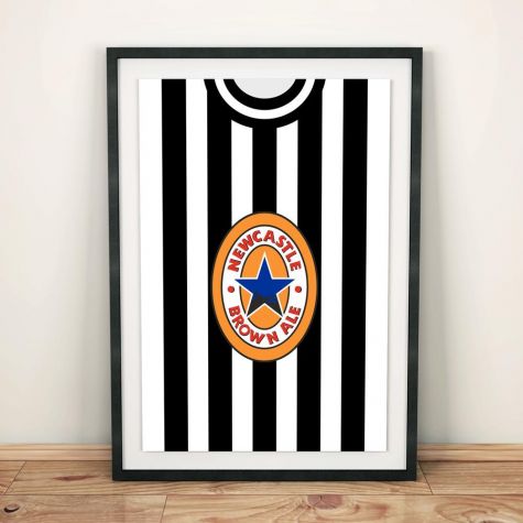 Newcastle 1997 Football Shirt Art Print