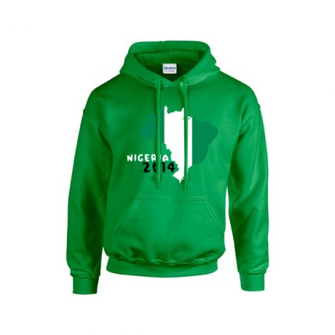 Nigeria 2014 Country Flag Hoody (green) - Kids