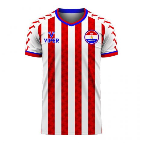 Paraguay 2020-2021 Home Concept Football Kit (Viper) - Adult Long Sleeve