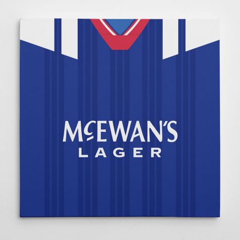 Rangers 1992 Football Canvas Print