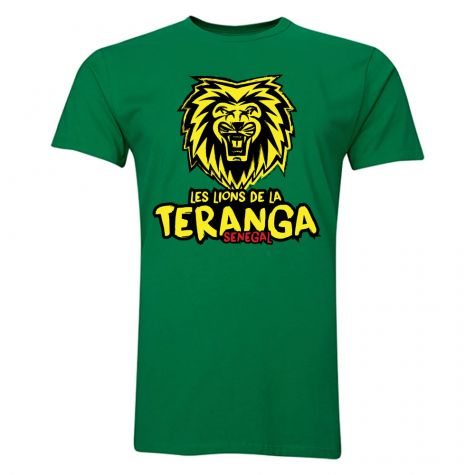 Senegal Les Lions De La Teranga T-Shirt (Green)