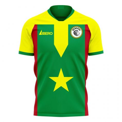 Senegal 2020-2021 Home Concept Football Kit (Libero) - Kids (Long Sleeve)