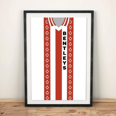 Sheffield United 1981-1983 Football Shirt Art Print