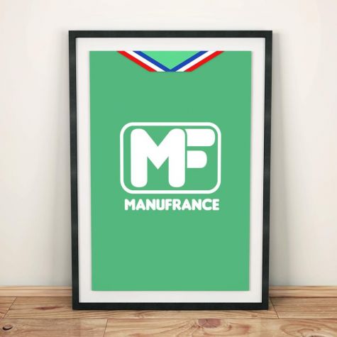 St Etienne 1975 Football Shirt Art Print