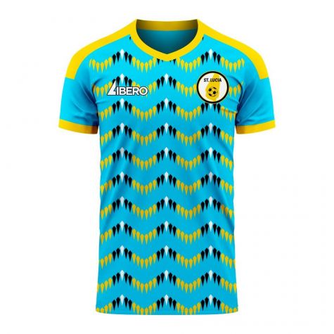 Saint Lucia 2020-2021 Home Concept Football Kit (Libero) - Kids (Long Sleeve)