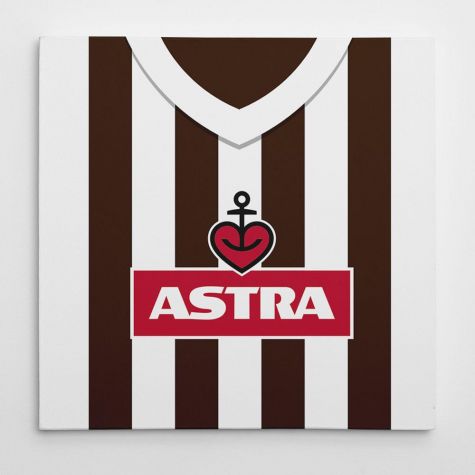 St Pauli Retro Football Canvas Print