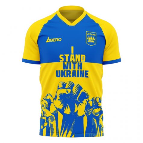 I Stand With Ukraine Concept Football Kit (Libero)